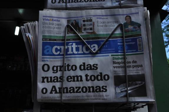 Tempos movimentados no Brasil! (em Manaus, no Amazonas)